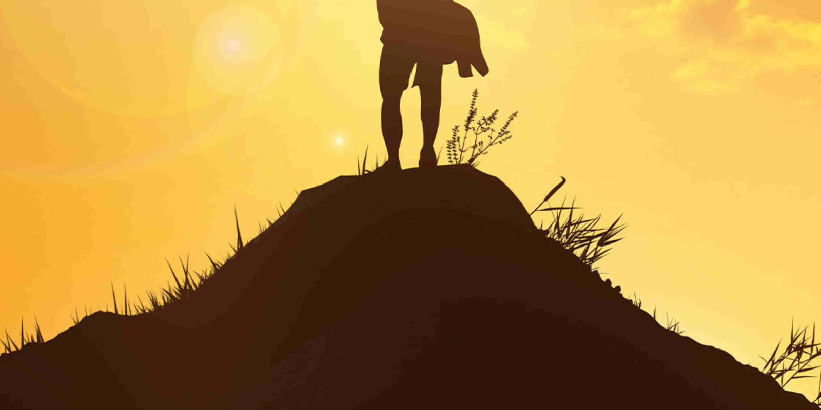 Best Nootropics for Motivation: a shadow of a man standing on a mountain